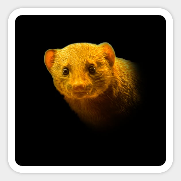 Dwarf mongoose Sticker by Guardi